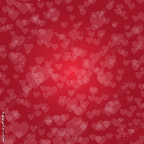 Love design. Love valentine's background with hearts. Valentines day with red heart. Love typography. Romance card.