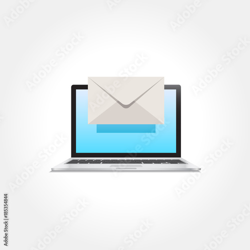 Laptop Mail Notification Icon