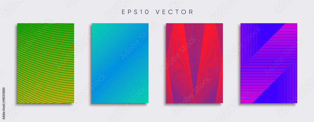 Vector cover designs. Future Poster template. Smartphone modern background set.