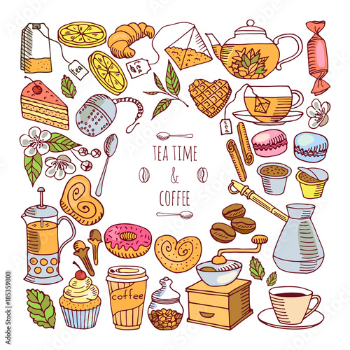 Fotografija Tea-drinking and coffee-making