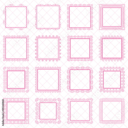 Elegant Lace Border Frames laser cut Picture Frames