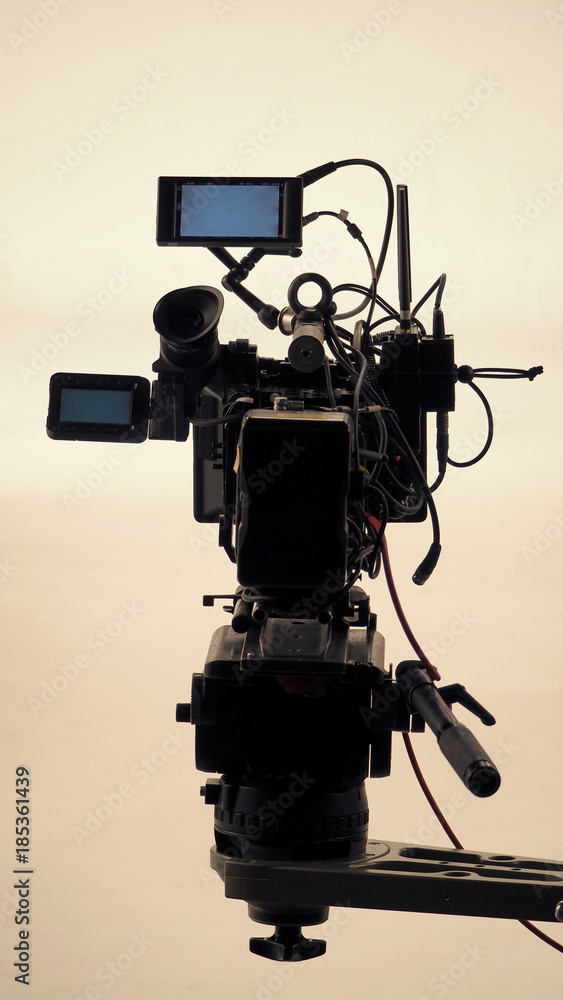 4K high defination video camera with tripod. 4K high defination video camera with tripod.