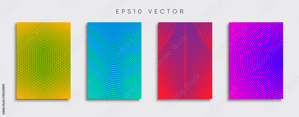 Vector cover designs. Future Poster template. Smartphone modern background set.