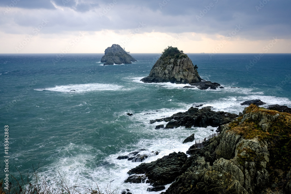 Oryuk Islets (Oryukdo), famous small islands of Busan, South Korea Oryuk Islets (Oryukdo), famous small islands of Busan, South Korea
