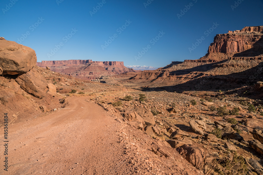 4x4 dirt road through desert moab 4x4 dirt road through desert moab