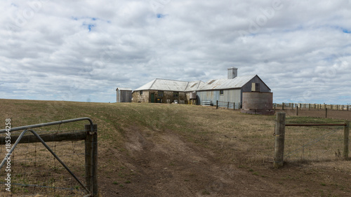 Manooka woolshed, north of Mortlake, Vic. blt abt 1848.