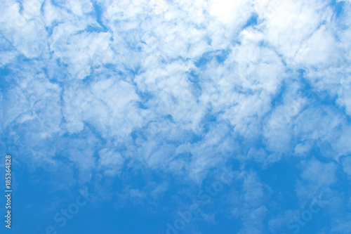 Blue sky white clouds ,Abstract nature ,Textured pattern background ,gradient.