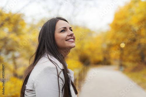 Woman at public park