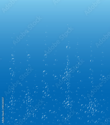 Soap or Water bubbles Underwater on Light Blue background .vector design element EPS10 illustration