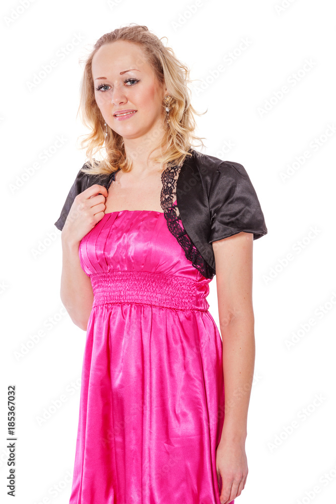 Woman wearing pink