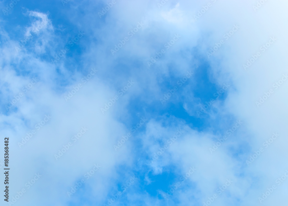 Obraz premium Blue sky white clouds ,Abstract nature ,Textured pattern background ,gradient.
