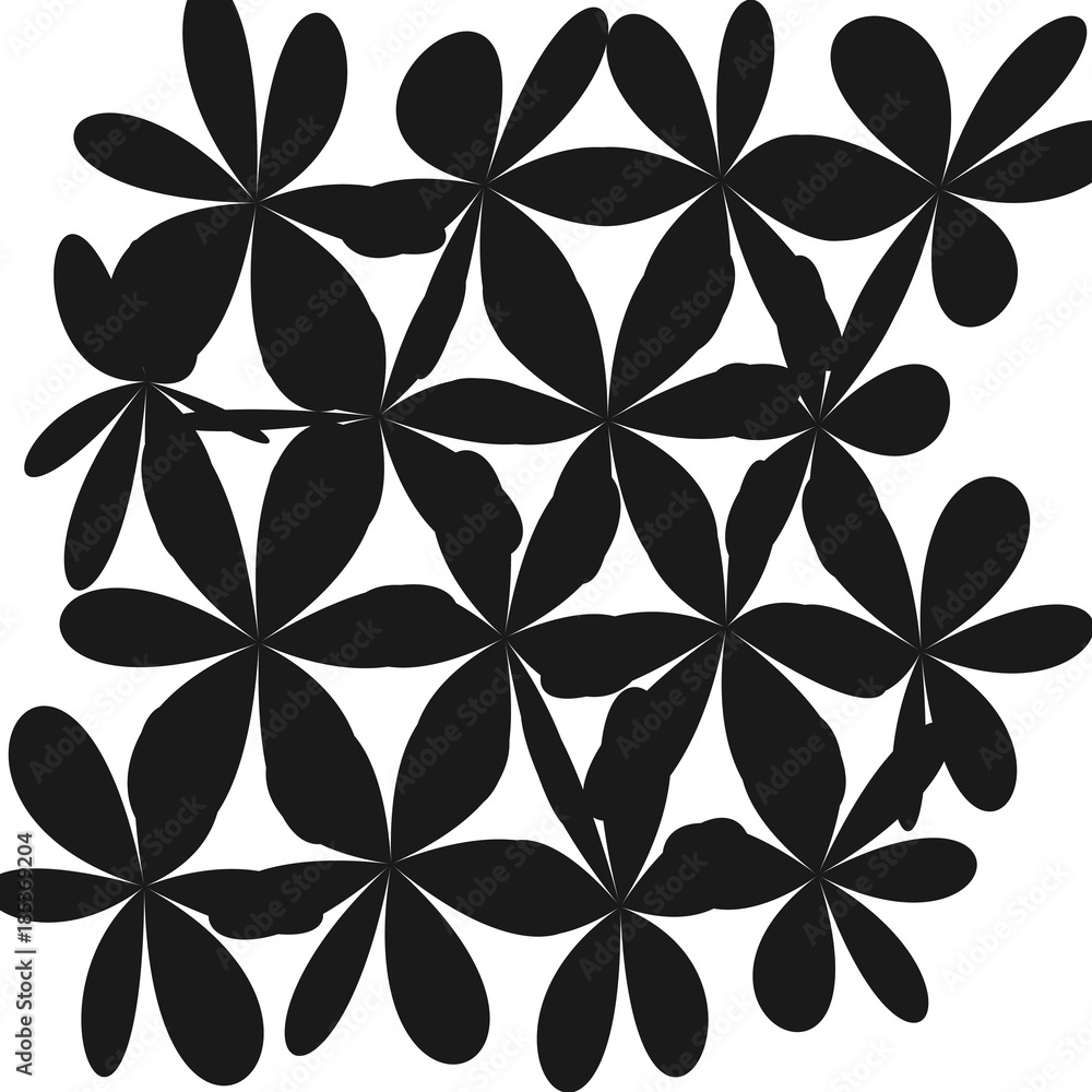 Abstract Whimsical Flower Background Abstract Whimsical Flower Background