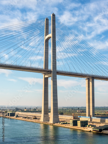 Konstfotografi The Mubarak Peace Bridge, also known as the Al Salam Bridge, or Al Salam Peace B