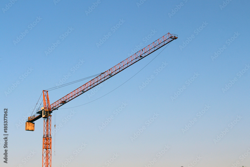 crane on blue sky