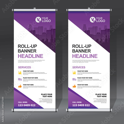 Roll up sale banner design template, abstract background, pull up design, modern x-banner, rectangle size.