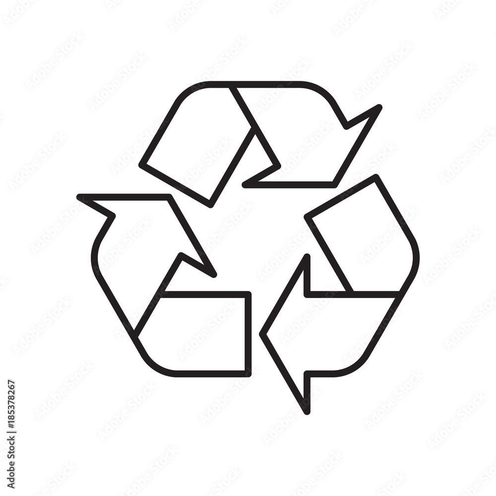 Recycling symbol vector Recycling symbol vector