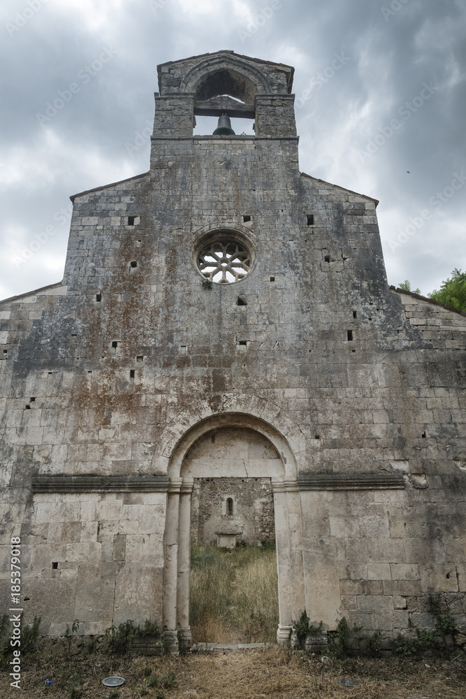 Ruins of Santa Maria di Cartegnano (Abruzzi, Italy)
