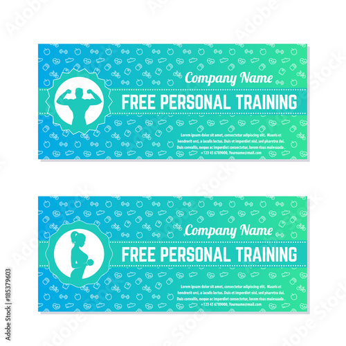 Free personal training, gift voucher for gym or fitness club