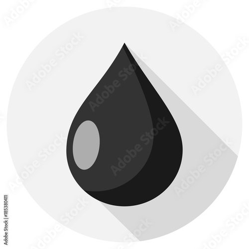 Tropfen Öl Flat Design Icon