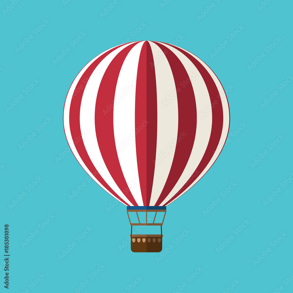 Fototapeta premium Hot air balloon icon design, vector illustration