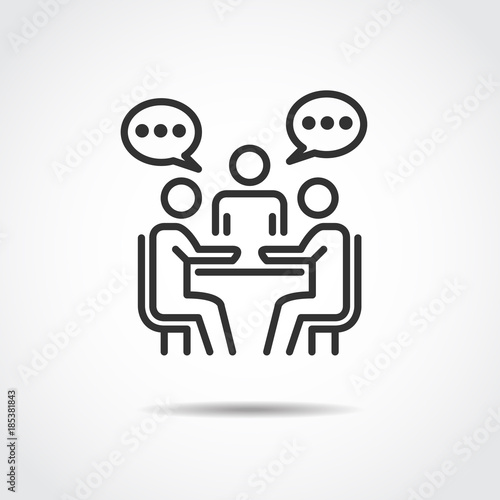 meeting icon vector illustration