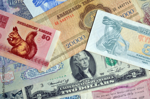 Money. Banknotes background 