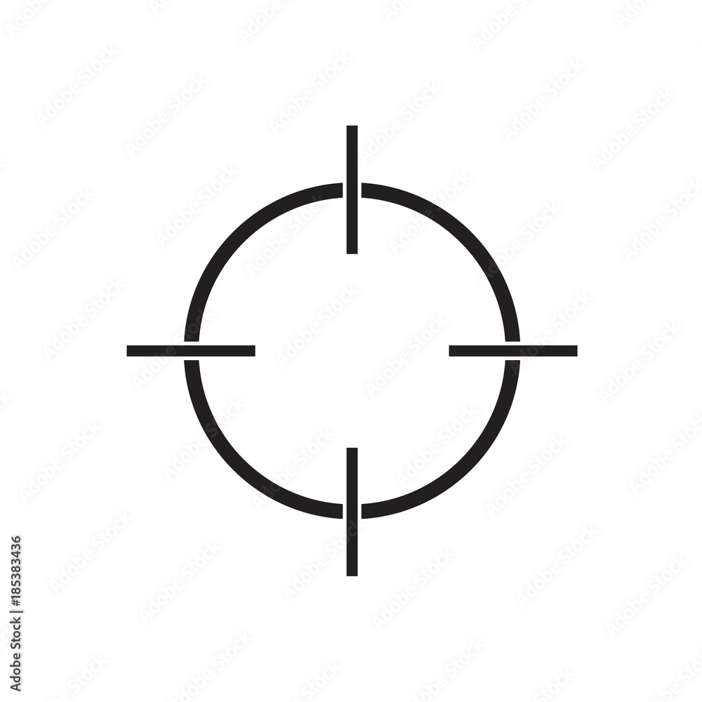 black target icon- vector illustration black target icon- vector illustration
