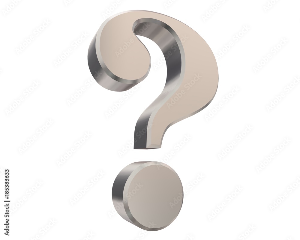 question mark 3d silver gray interrogation point query asking sign punctuation mark isolated on white question mark 3d silver gray interrogation point query asking sign punctuation mark isolated on white
