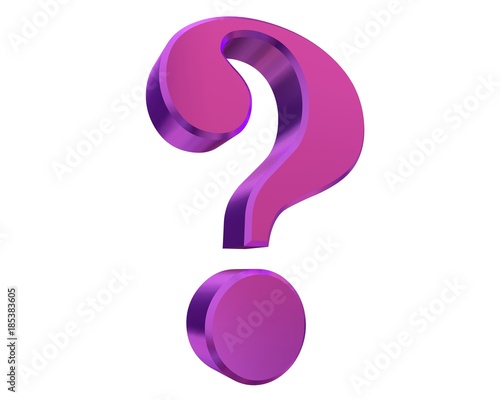 questions question mark 3d purple interrogation punctuation