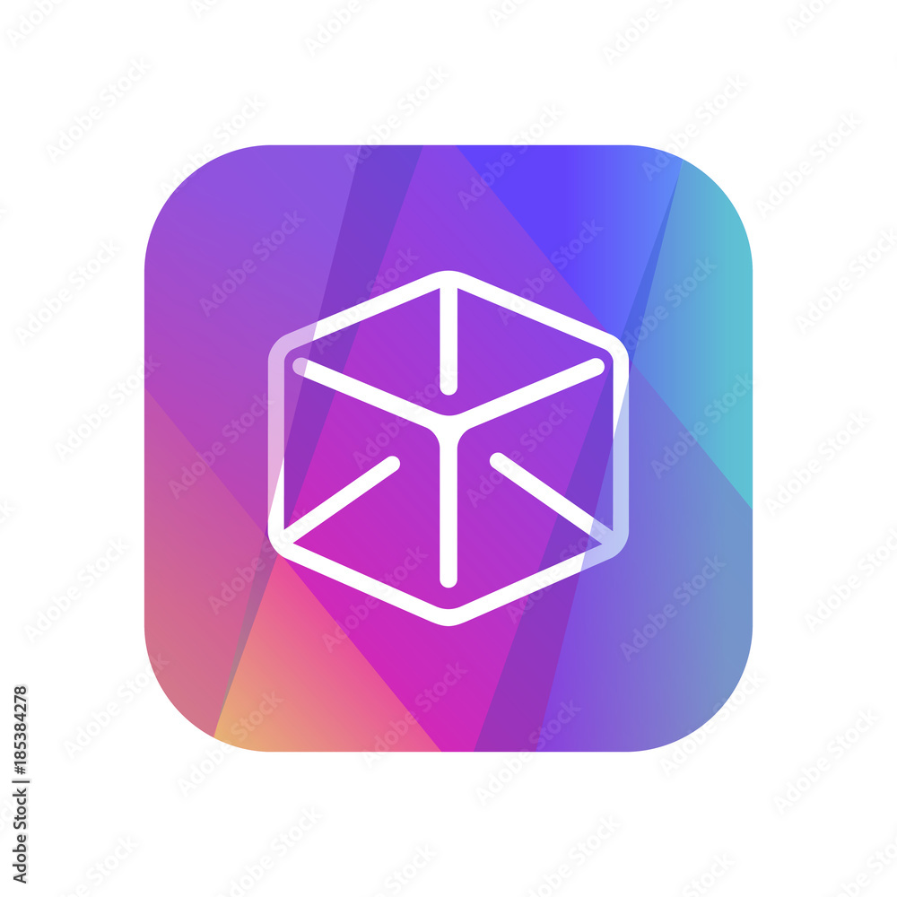 Multi-Color App Button Multi-Color App Button