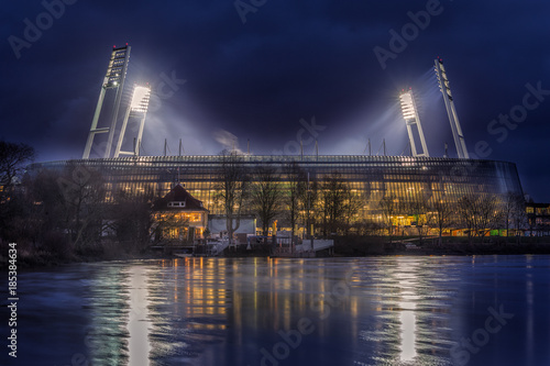 Weserstadion bei Nacht photo