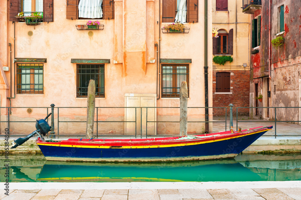 Narrow canal in Venice, Italy