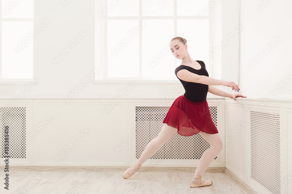 Beautiful ballerina dance on pointe Beautiful ballerina dance on pointe