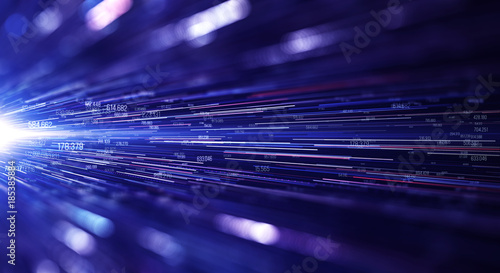 Vászonkép Transfer and storage of data sets/Data transmission channel