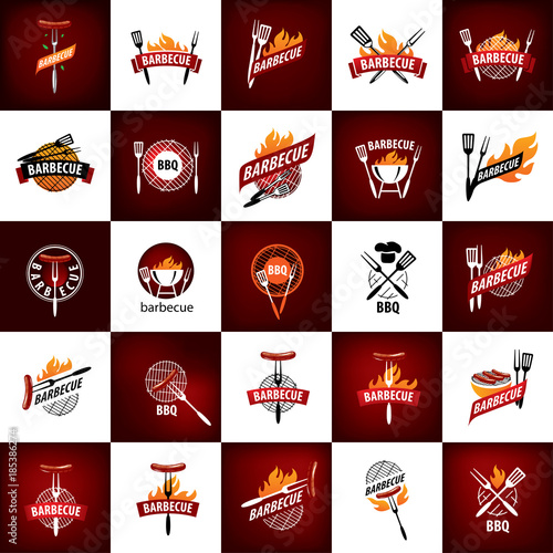 Barbecue party logo