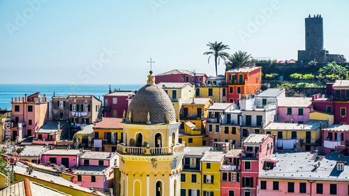Fototapeta Naklejka Na Ścianę i Meble -  View over Vernazza, Cinque Terre, Italy