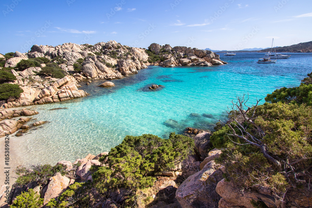 Beach of Cala Coticcio, Sardinia, Italy