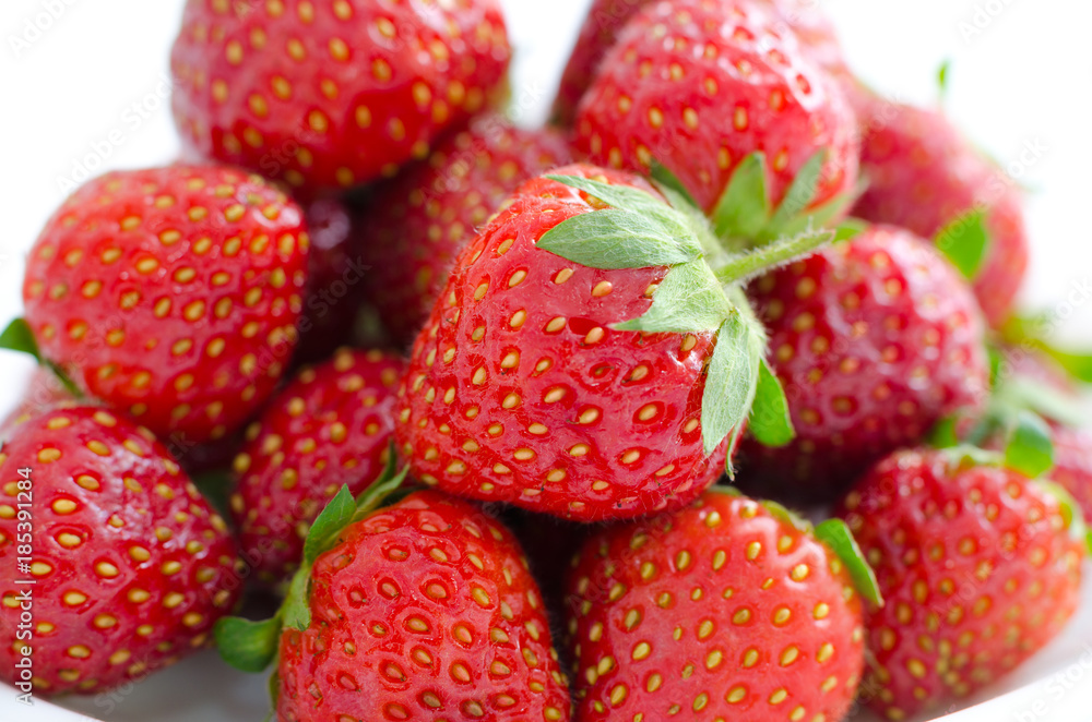 fresh strawberries, macro fresh strawberries, macro