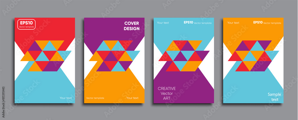 Fototapeta premium Creative colored cover. Cover design.
