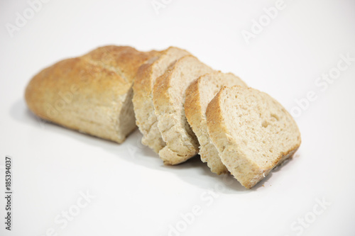 Sliced loaf of bread