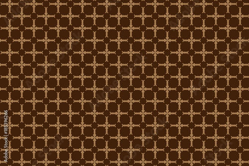 Cross - vector pattern - brown