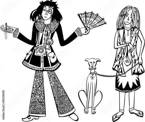 A couple of extravagant tourists