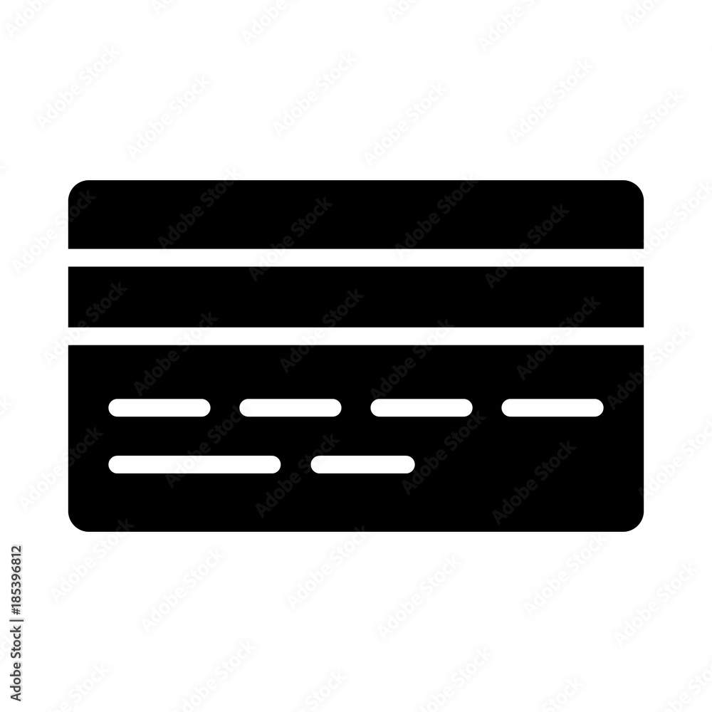 Credit Card Pixel Perfect Vector Silhouette Icon 48x48. Simple Minimal Pictogram Credit Card Pixel Perfect Vector Silhouette Icon 48x48. Simple Minimal Pictogram