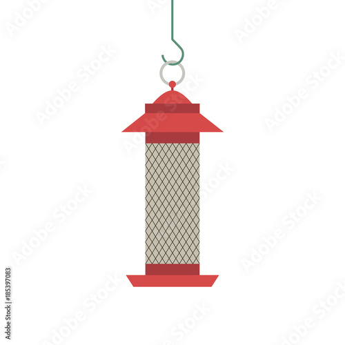 Birds feeder flat icon