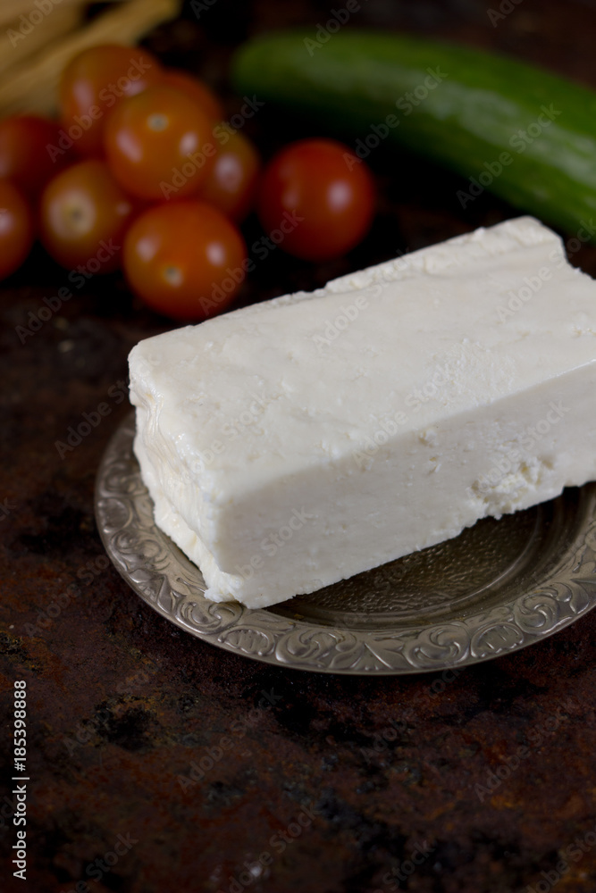 Natural and organic indian cheese paneer,