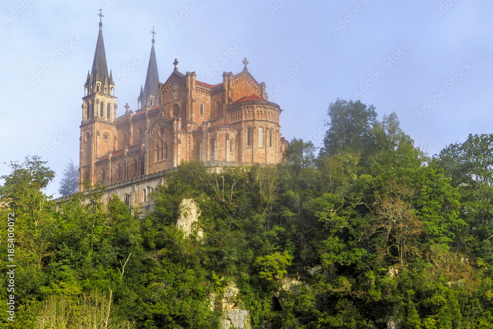 Basilica of Santa Maria in Covadonga, Asturias, Spain