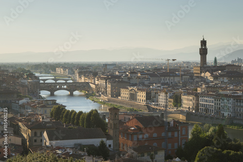 Beautiful cityscape skyline of Firenze  Florence 
