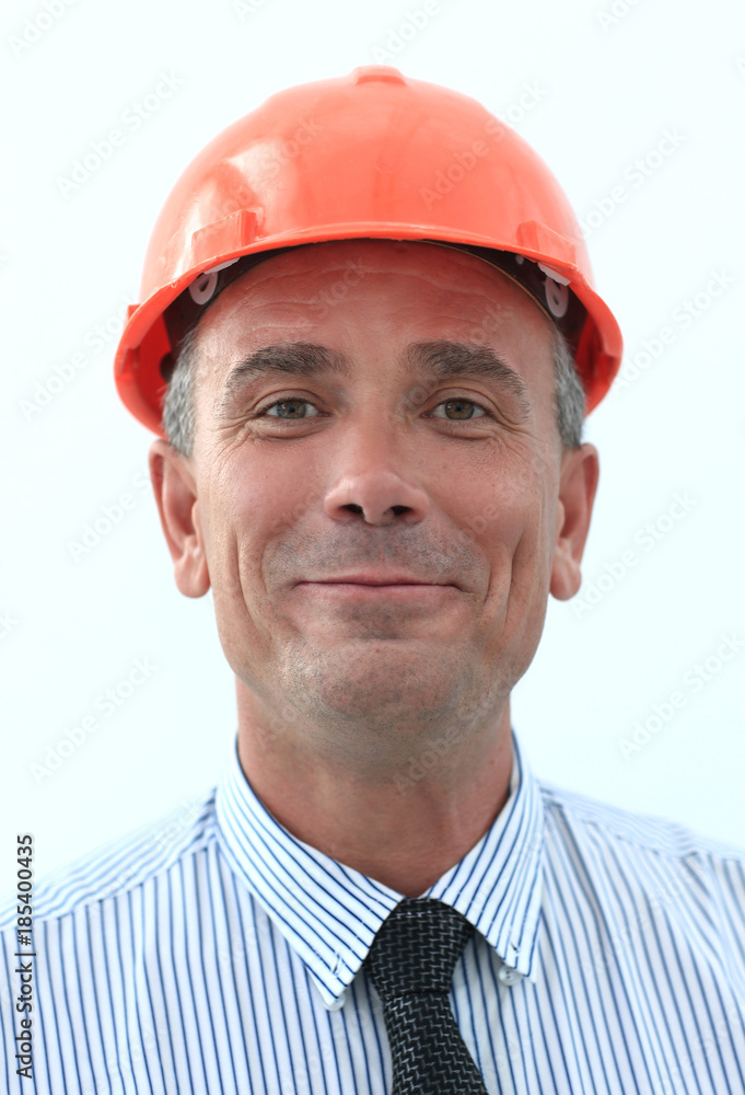 closeup portrait of a senior architect. closeup portrait of a senior architect.