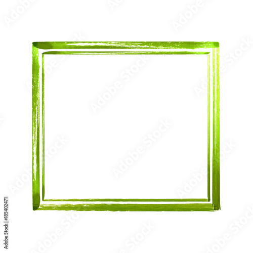 Green watercolor grunge frame