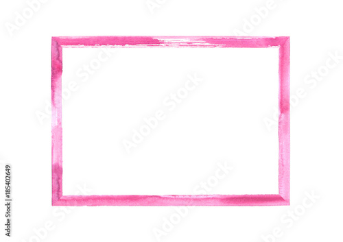 Magenta pink watercolor gru...